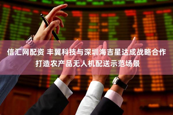 信汇网配资 丰翼科技与深圳海吉星达成战略合作 打造农产品无人机配送示范场景